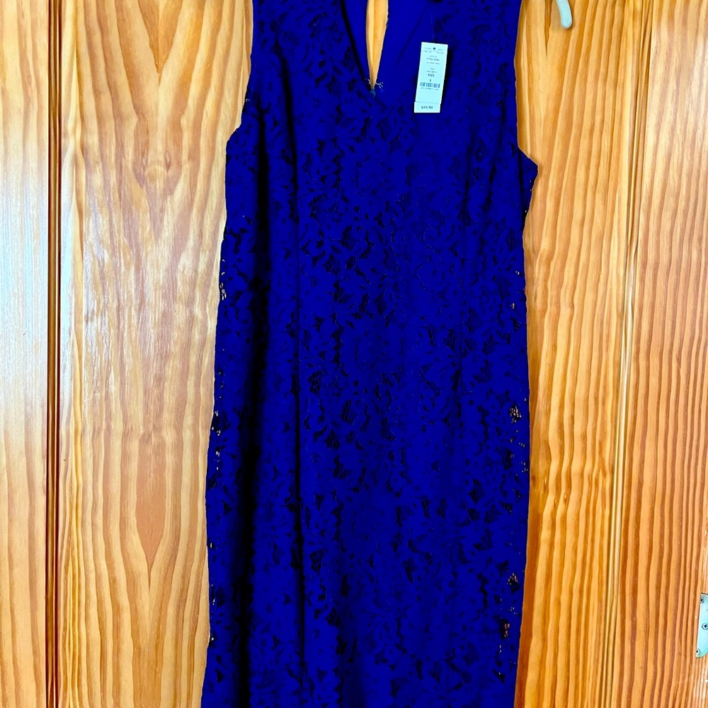 WHBM lace sheath dress.